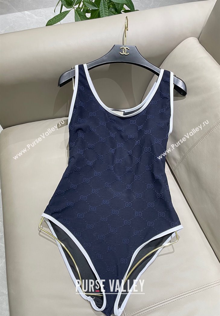 Gucci GG Swimsuit Blue 2025 0723 (SHI-250723024)