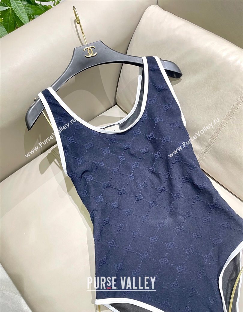 Gucci GG Swimsuit Blue 2025 0723 (SHI-250723024)