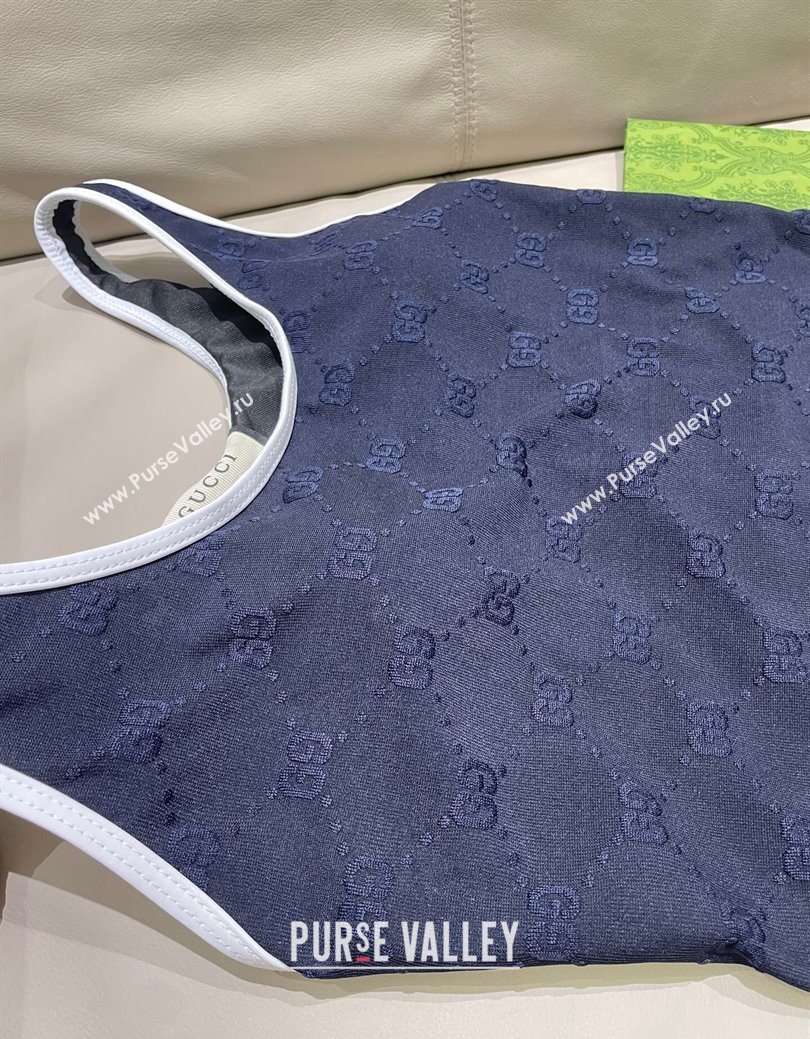 Gucci GG Swimsuit Blue 2025 0723 (SHI-250723024)
