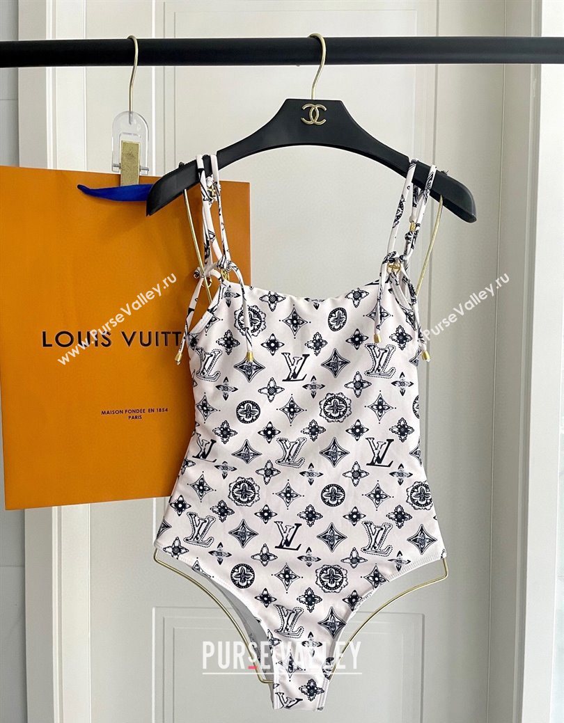 Louis Vuitton Monogram Swimsuit White 2025 0723 (SHI-250723030)