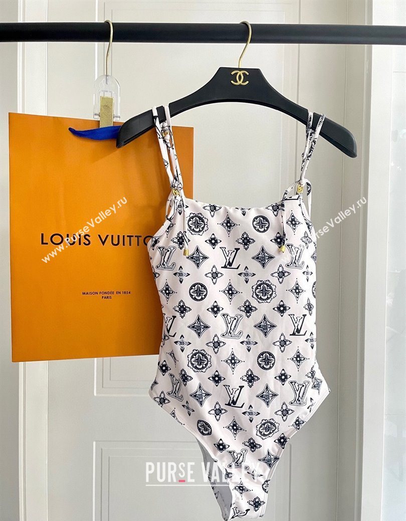 Louis Vuitton Monogram Swimsuit White 2025 0723 (SHI-250723030)