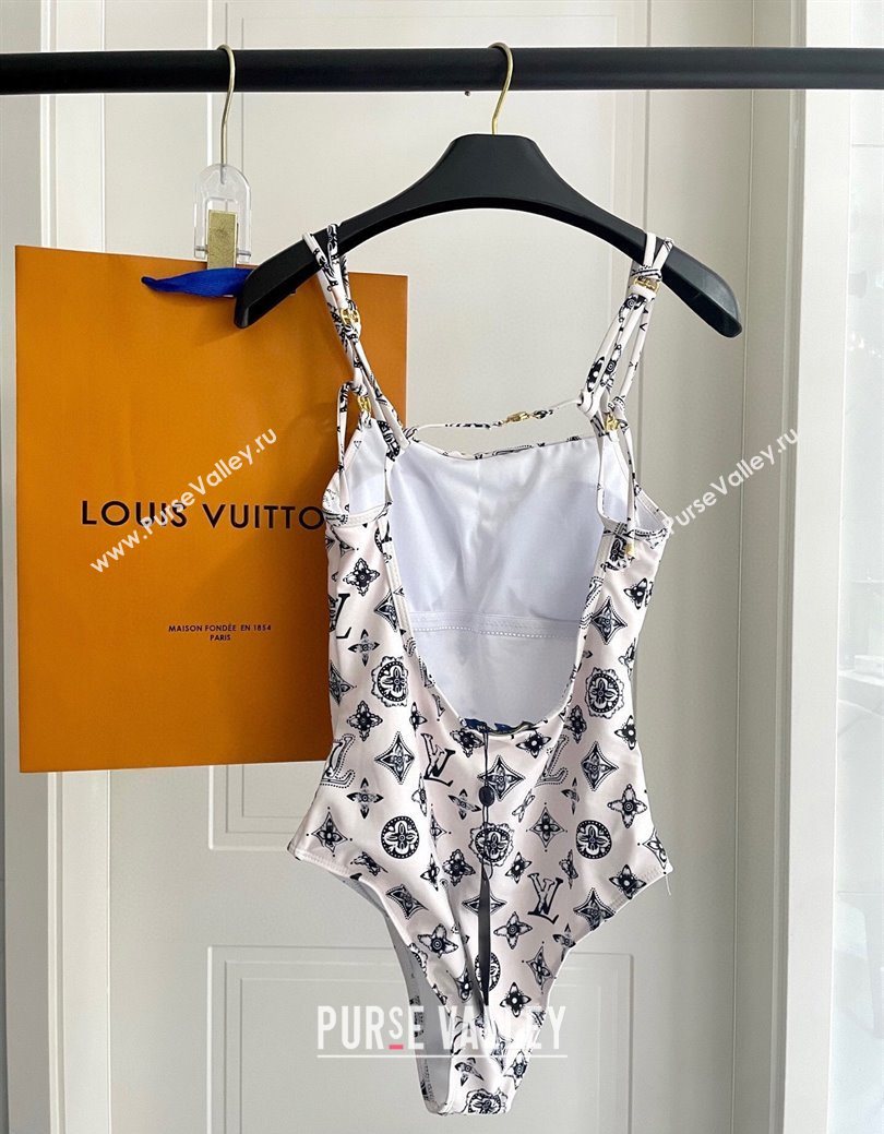 Louis Vuitton Monogram Swimsuit White 2025 0723 (SHI-250723030)