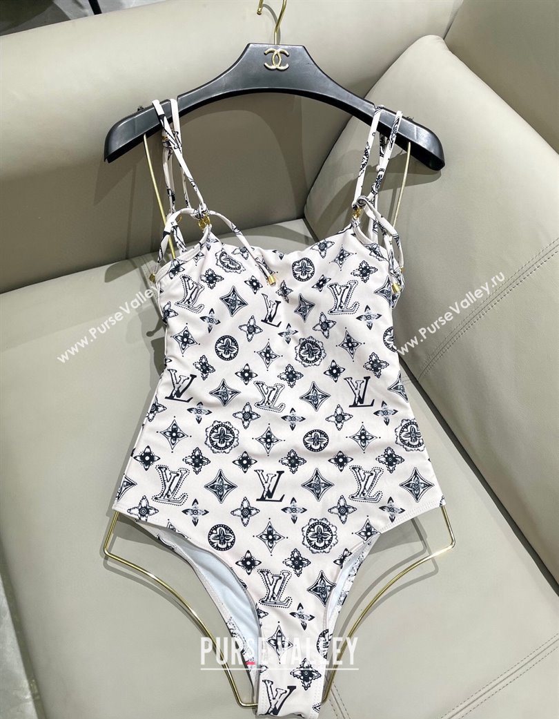 Louis Vuitton Monogram Swimsuit White 2025 0723 (SHI-250723030)