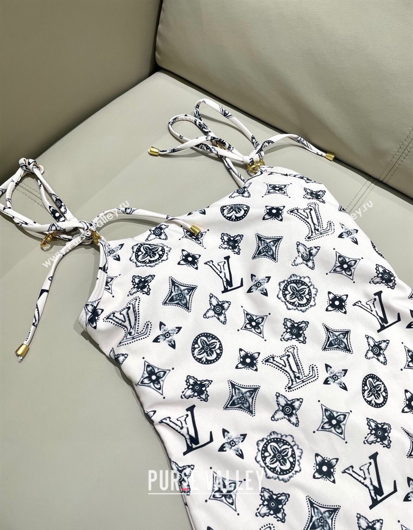 Louis Vuitton Monogram Swimsuit White 2025 0723 (SHI-250723030)