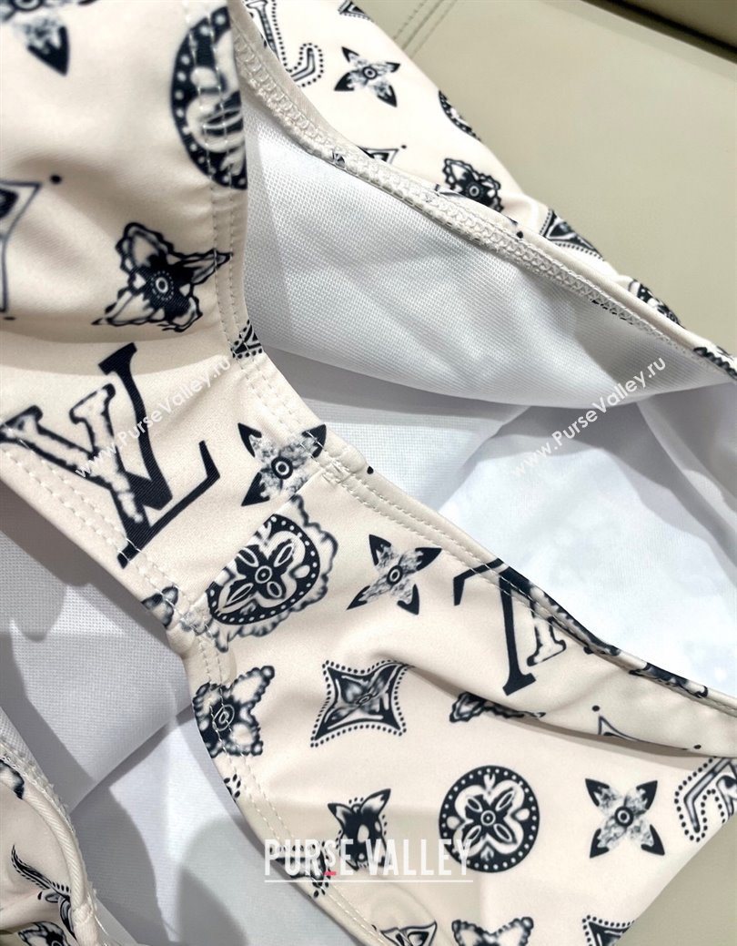 Louis Vuitton Monogram Swimsuit White 2025 0723 (SHI-250723030)