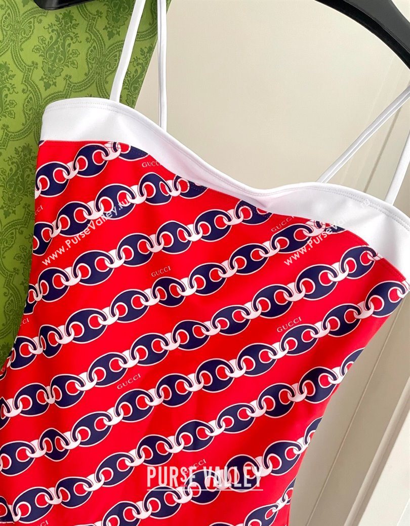 Gucci Printed Swimsuit Red 2025 0723 (SHI-250723042)