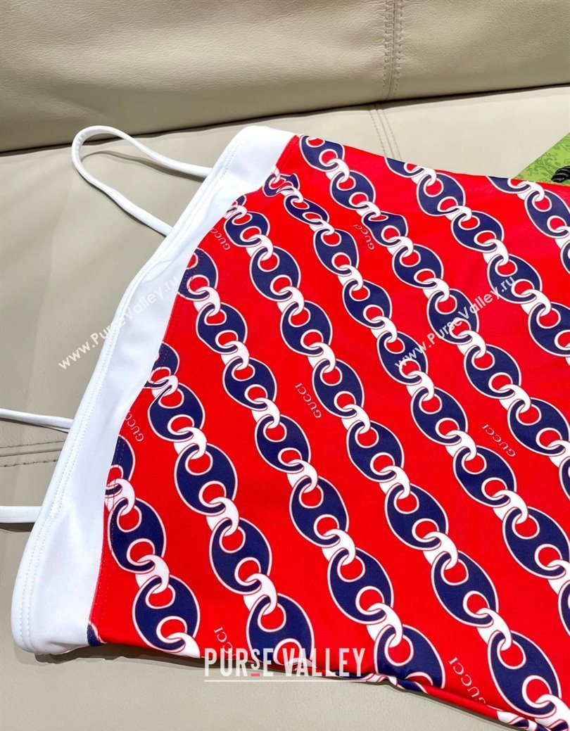 Gucci Printed Swimsuit Red 2025 0723 (SHI-250723042)