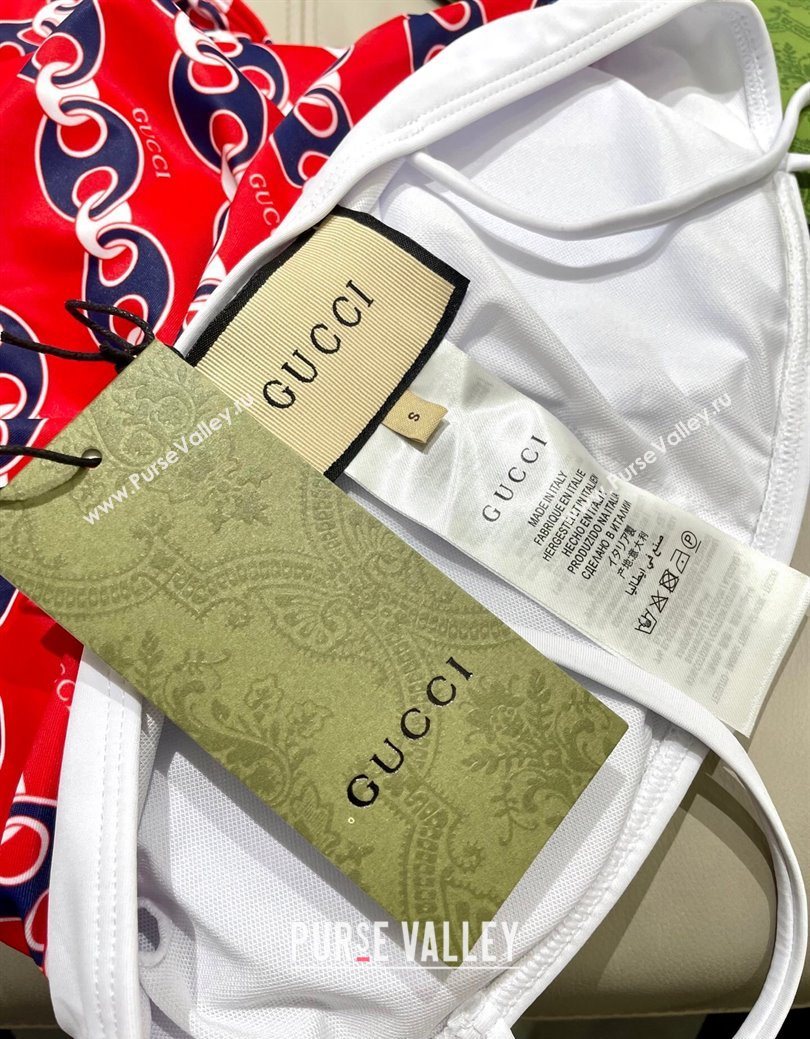 Gucci Printed Swimsuit Red 2025 0723 (SHI-250723042)