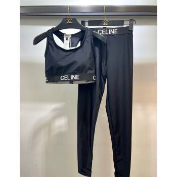 Celine Yoga Activewear Set Black2 2025 1112 (XMN-251112088)