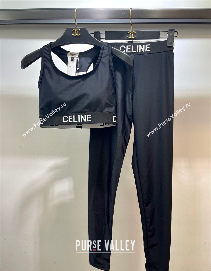 Celine Yoga Activewear Set Black2 2025 1112 (XMN-251112088)