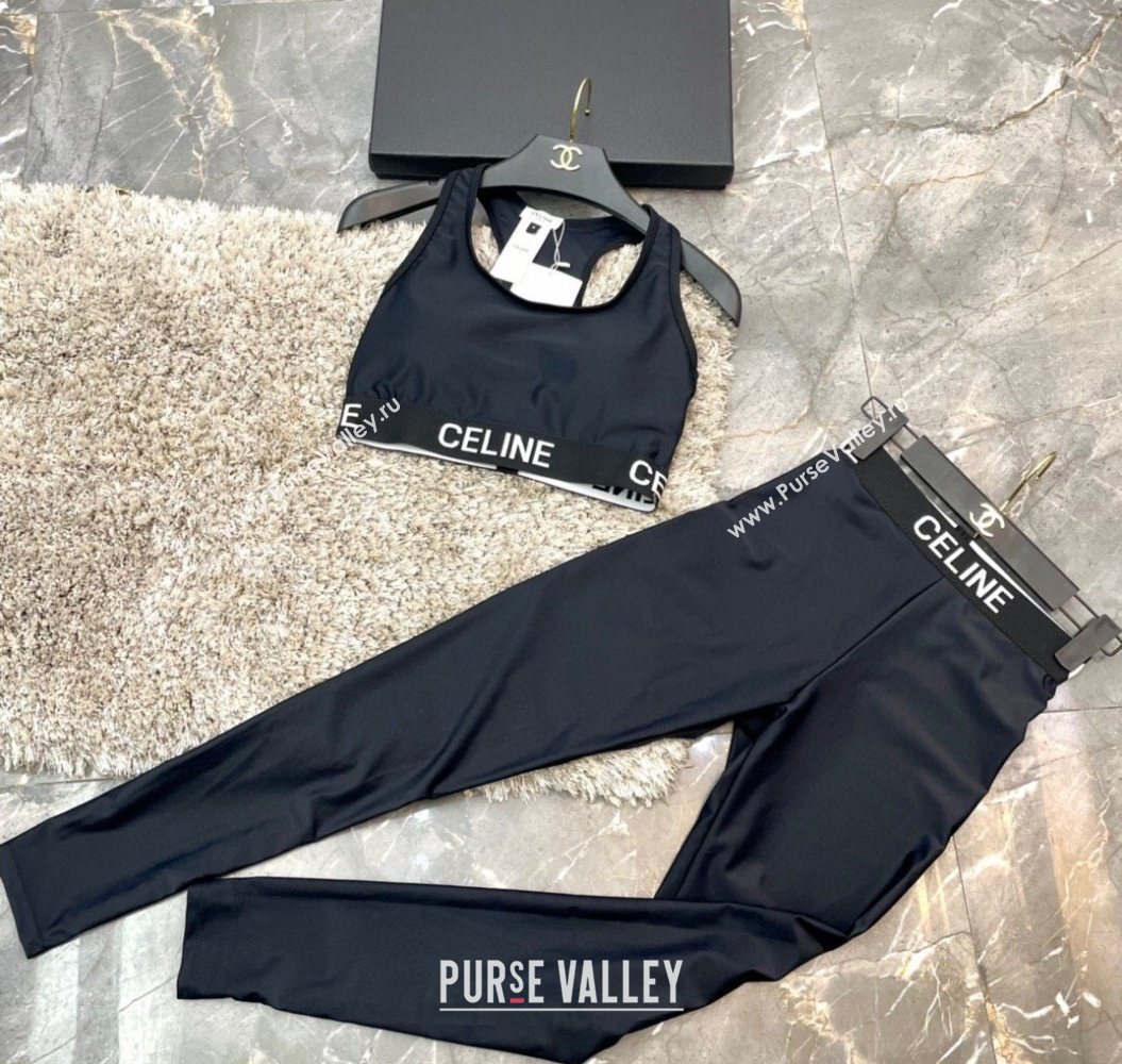Celine Yoga Activewear Set Black2 2025 1112 (XMN-251112088)