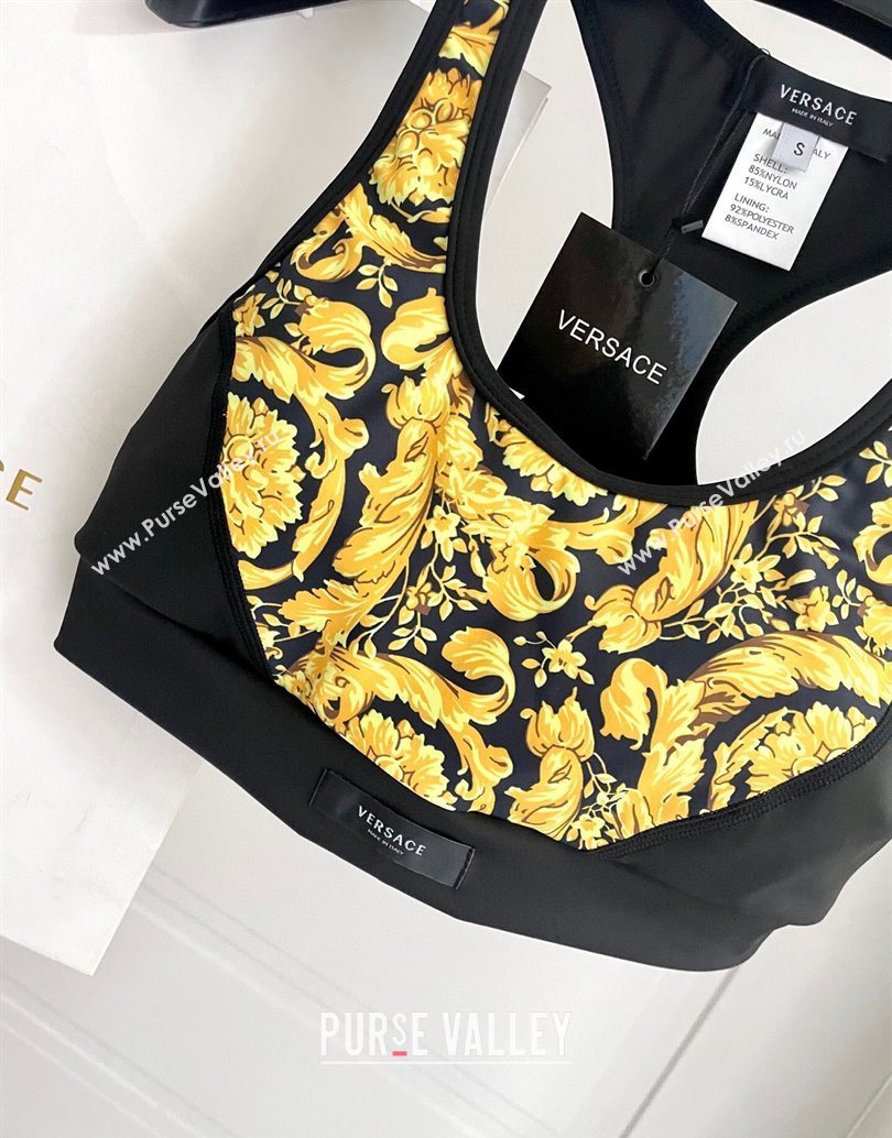 Versace Yoga Activewear Set Yellow/Black 2025 1112 (XMN-251112084)