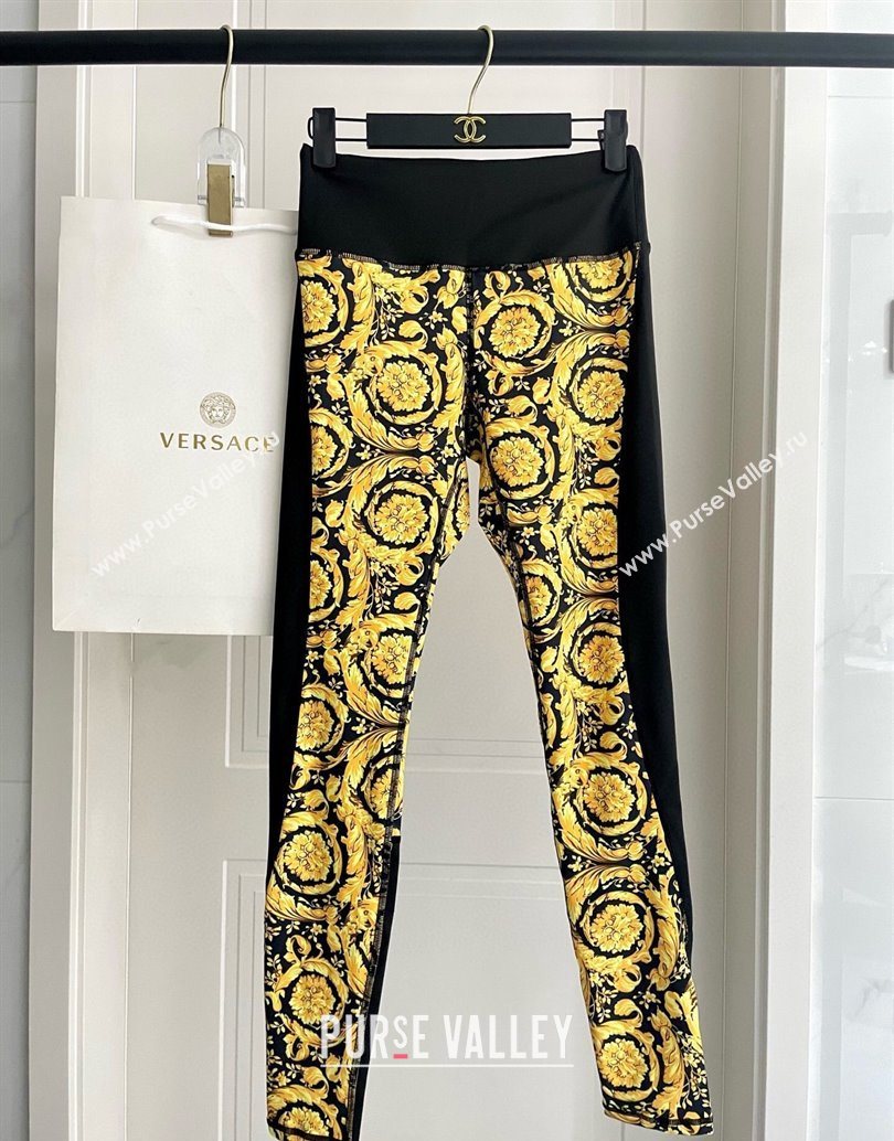 Versace Yoga Activewear Set Yellow/Black 2025 1112 (XMN-251112084)
