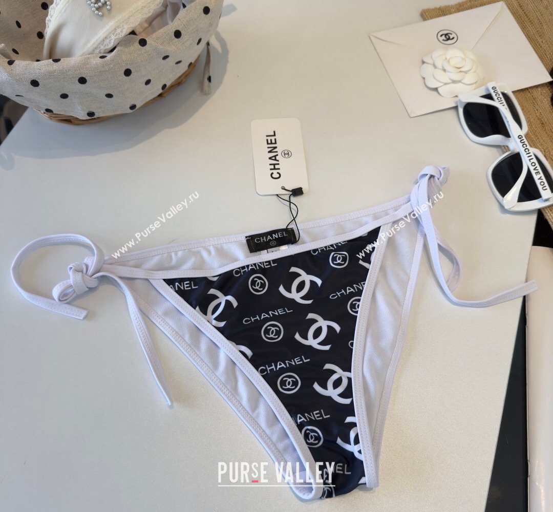 Chanel Two-Pieces Swimwear with CC Allover Black 2026 0319 (WN-260319019)