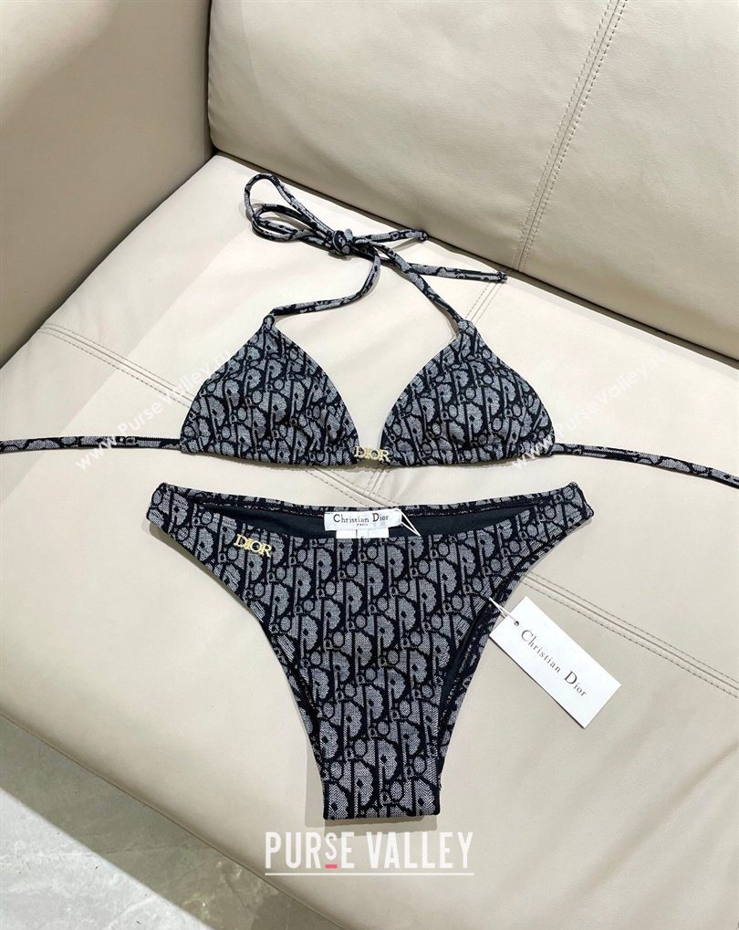 Dior Two-Pieces Swimwear Grey/Black 2026 DR031901 (SHI-260319031)