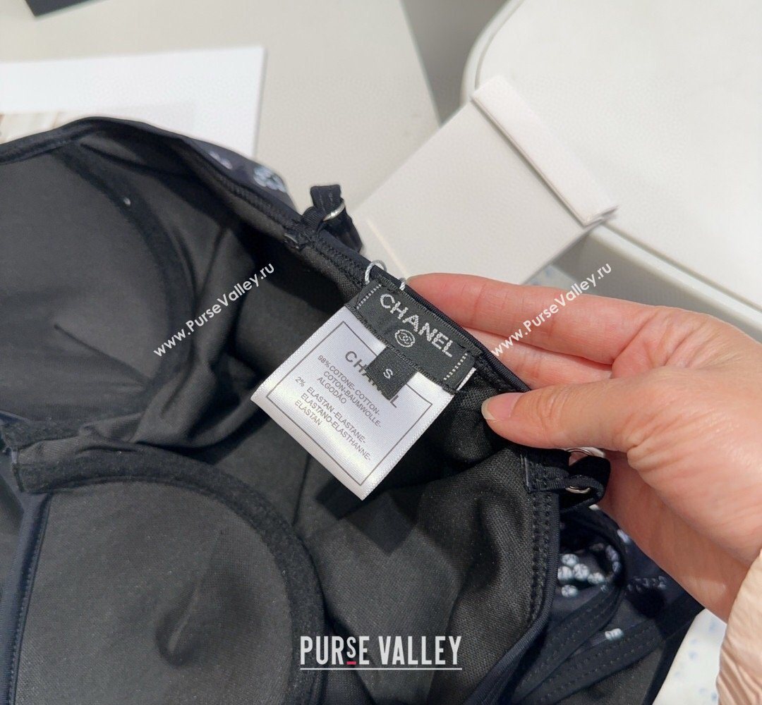 Chanel One-Piece Swimwear with CC Allover Black 2026 0318 (WN-260319021)