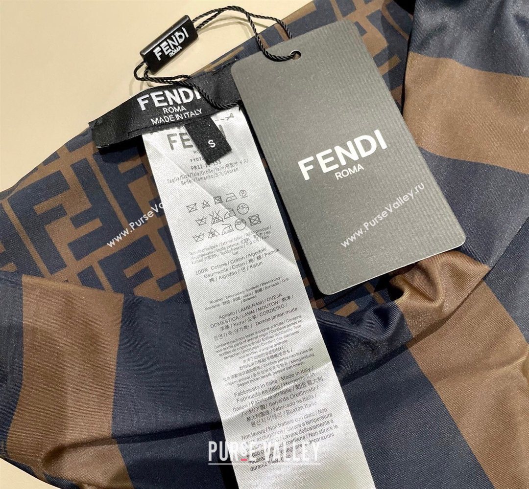 Fendi Two-Pieces Swimwear with Stripes Brown/Black 2026 FE031901 (SHI-260319047)