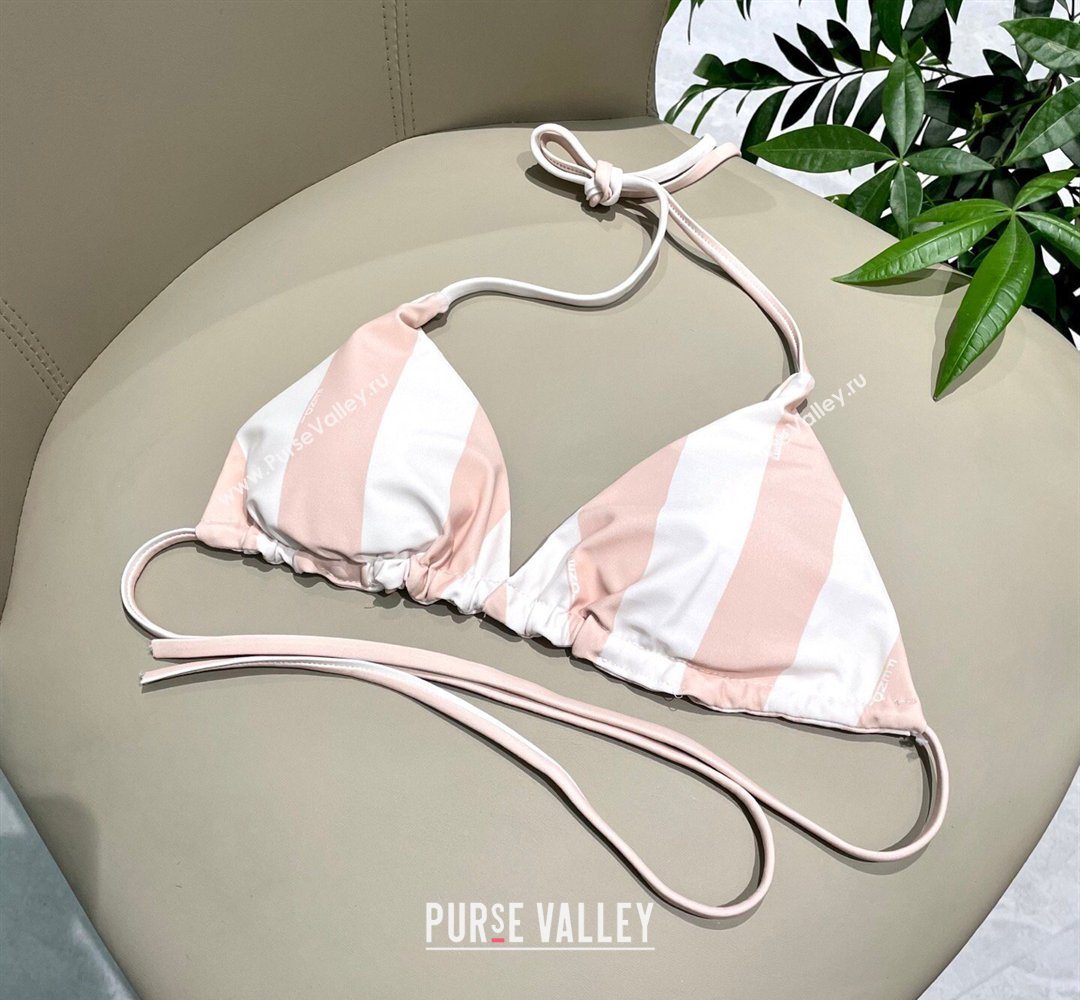 Fendi Two-Pieces Swimwear with Stripes White/Pink 2026 FE031901 (SHI-260319048)