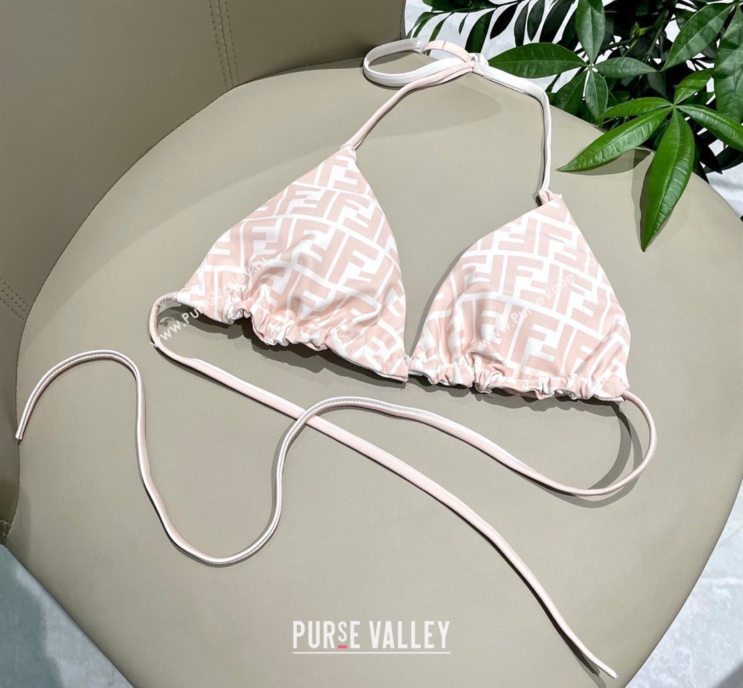 Fendi Two-Pieces Swimwear with Stripes White/Pink 2026 FE031901 (SHI-260319048)