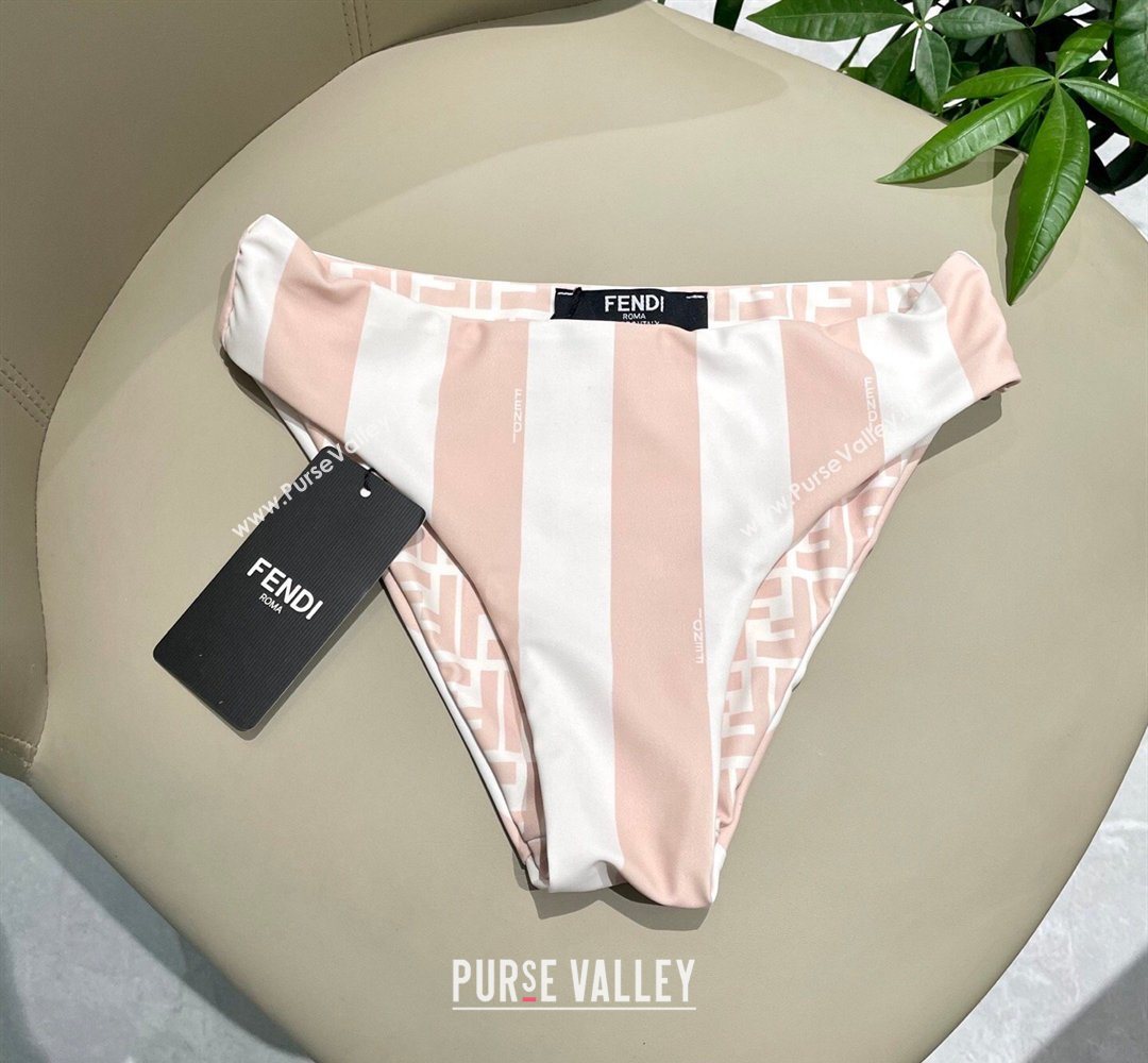 Fendi Two-Pieces Swimwear with Stripes White/Pink 2026 FE031901 (SHI-260319048)
