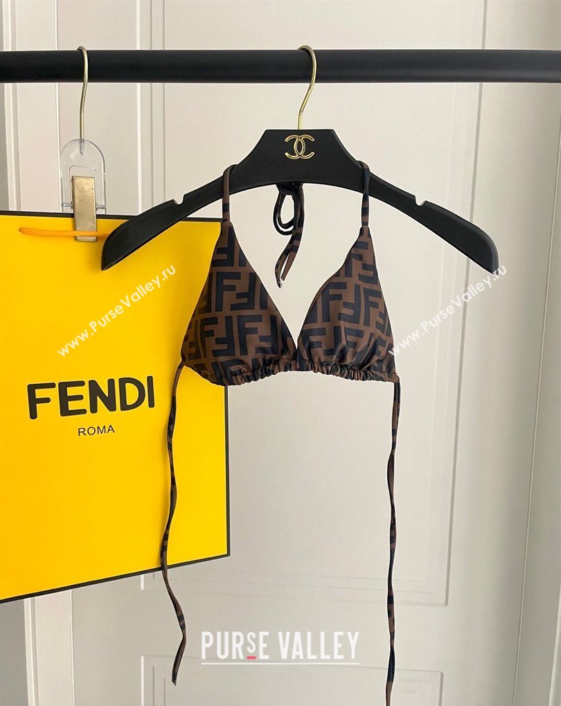 Fendi Two-Pieces Swimwear with FF Brown2 2026 FE031902 (SHI-260319052)