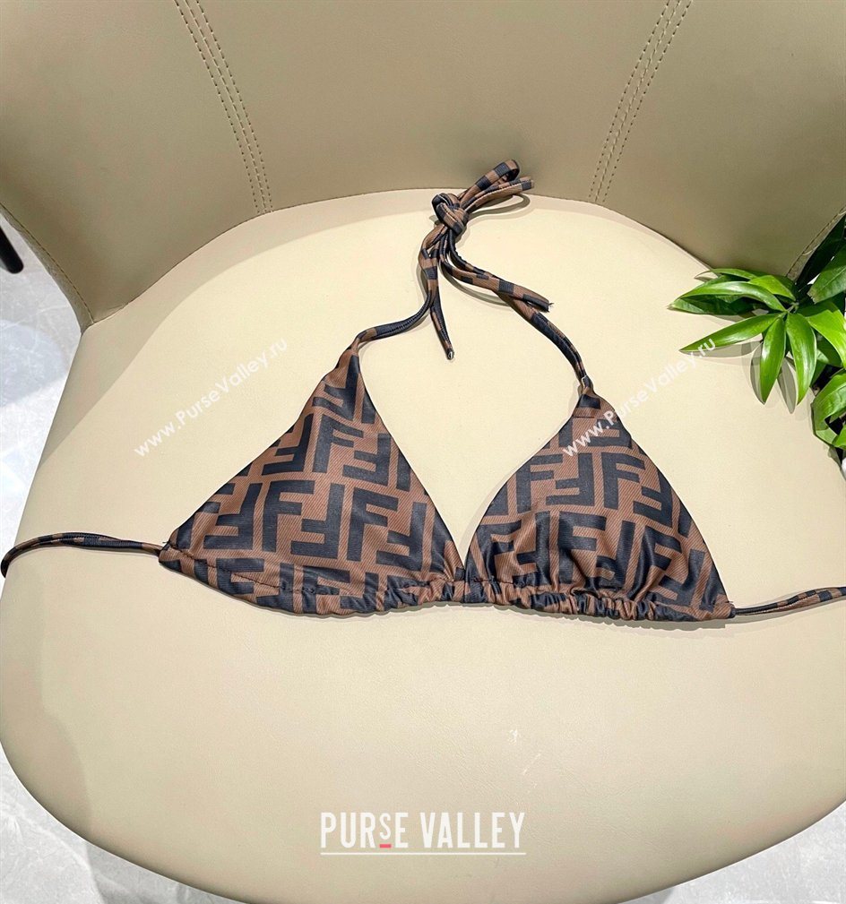 Fendi Two-Pieces Swimwear with FF Brown2 2026 FE031902 (SHI-260319052)