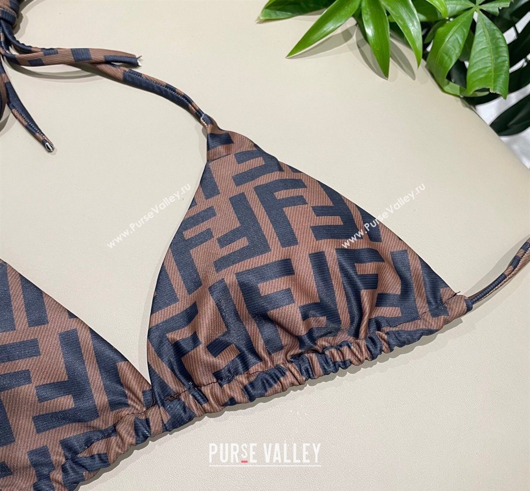 Fendi Two-Pieces Swimwear with FF Brown2 2026 FE031902 (SHI-260319052)