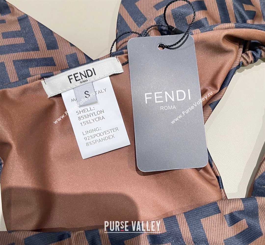 Fendi Two-Pieces Swimwear with FF Brown2 2026 FE031902 (SHI-260319052)