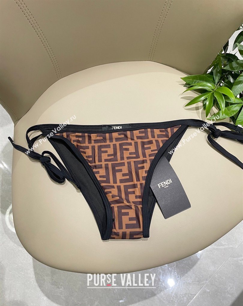 Fendi Two-Pieces Swimwear with FF Brown/Black 2026 FE031902 (SHI-260319053)
