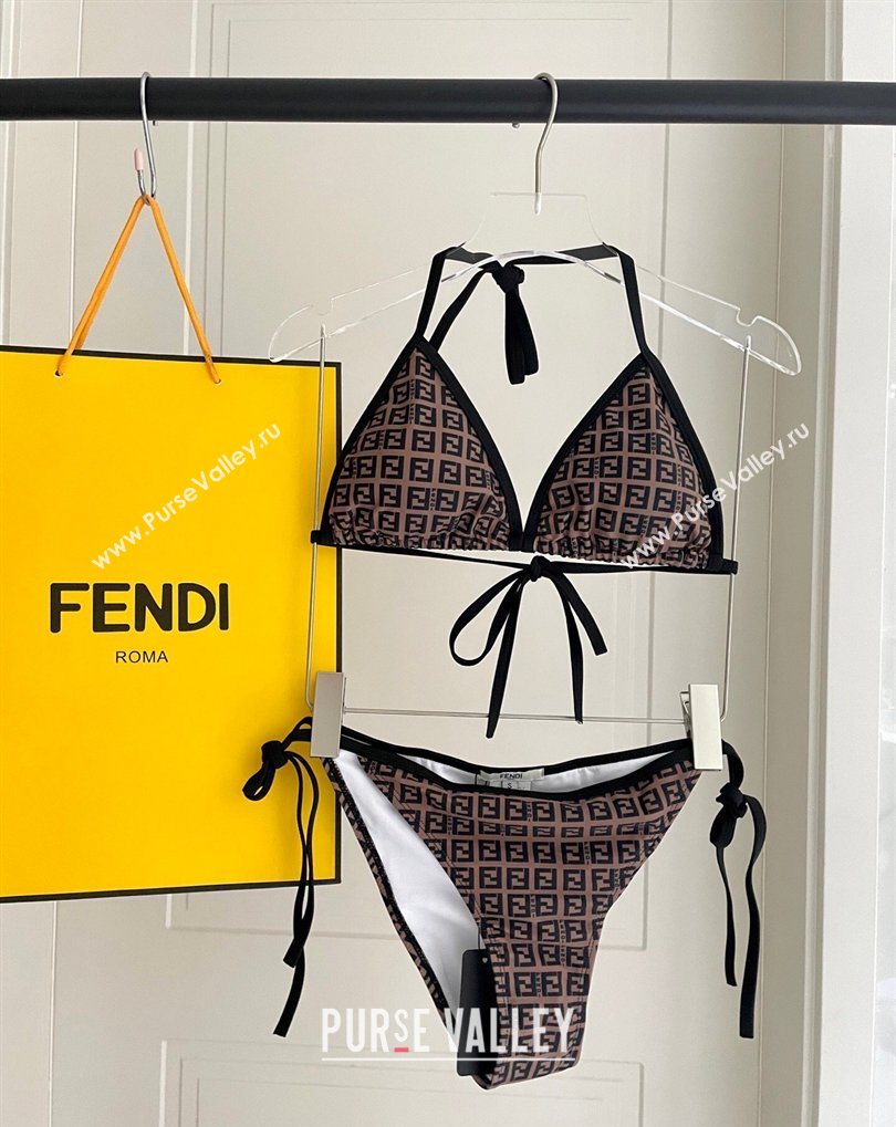 Fendi Two-Pieces Swimwear with FF Brown 2026 FE031905 (WM-260319059)