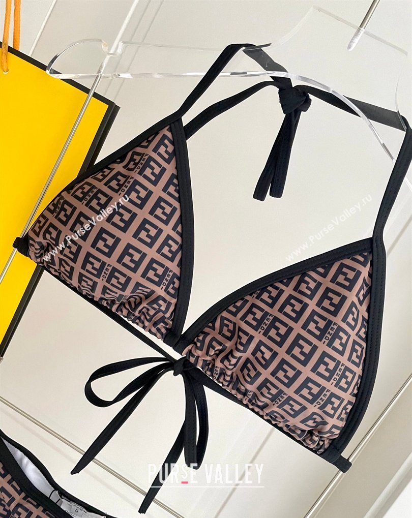 Fendi Two-Pieces Swimwear with FF Brown 2026 FE031905 (WM-260319059)