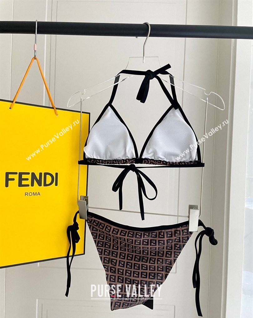 Fendi Two-Pieces Swimwear with FF Brown 2026 FE031905 (WM-260319059)