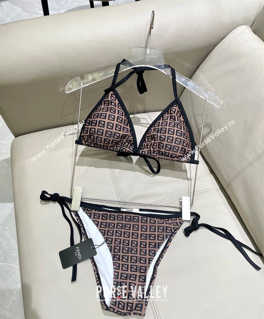 Fendi Two-Pieces Swimwear with FF Brown 2026 FE031905 (WM-260319059)