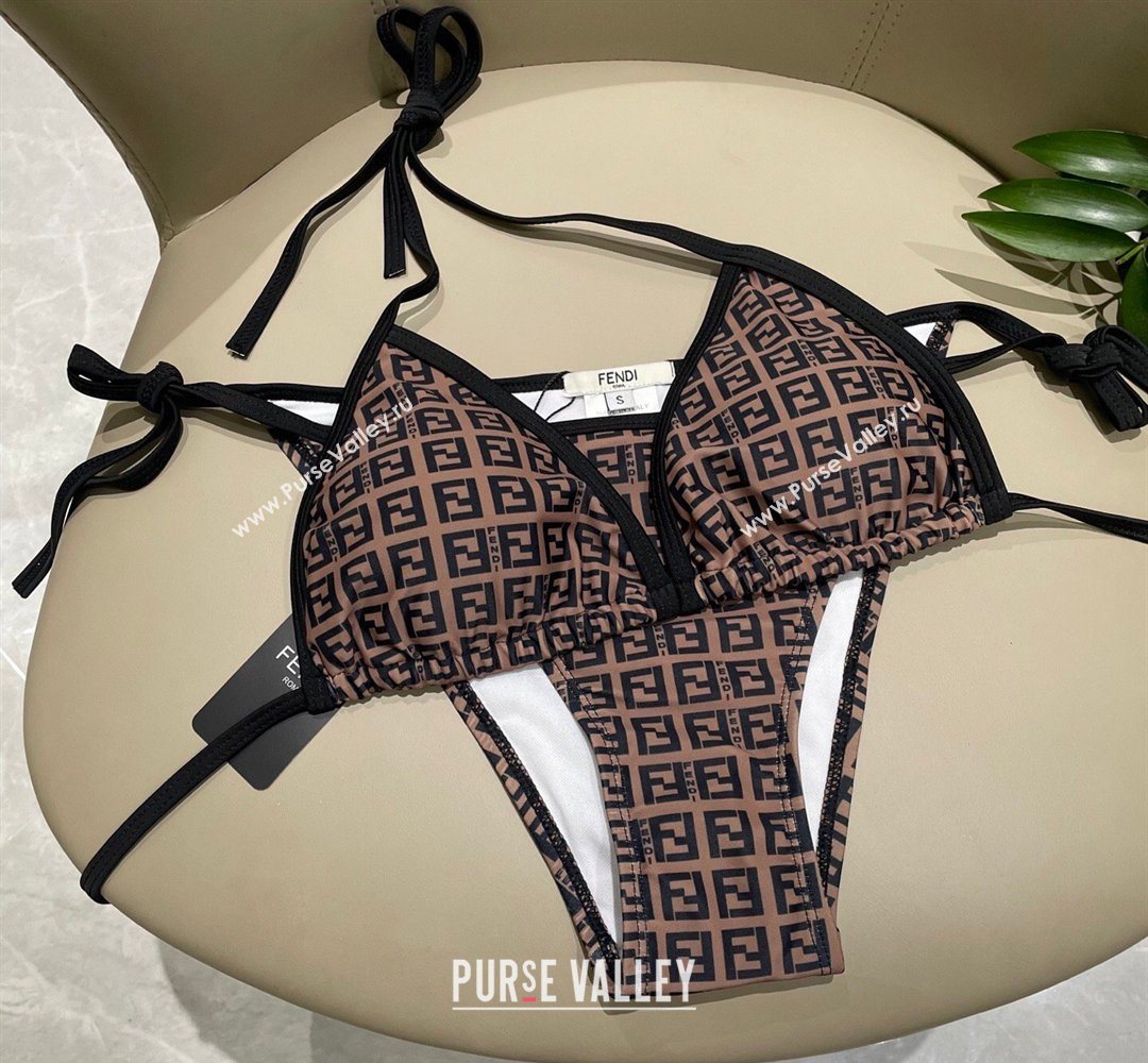 Fendi Two-Pieces Swimwear with FF Brown 2026 FE031905 (WM-260319059)