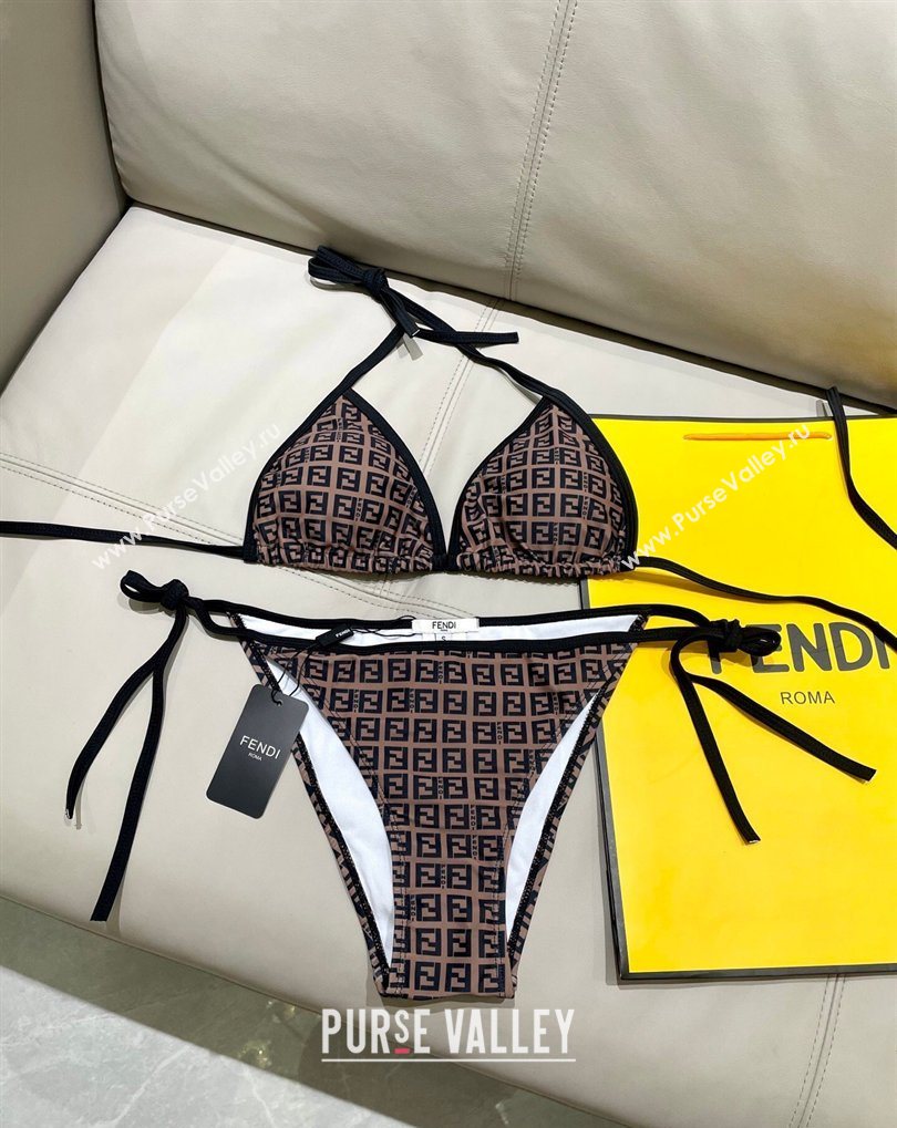 Fendi Two-Pieces Swimwear with FF Brown 2026 FE031905 (WM-260319059)