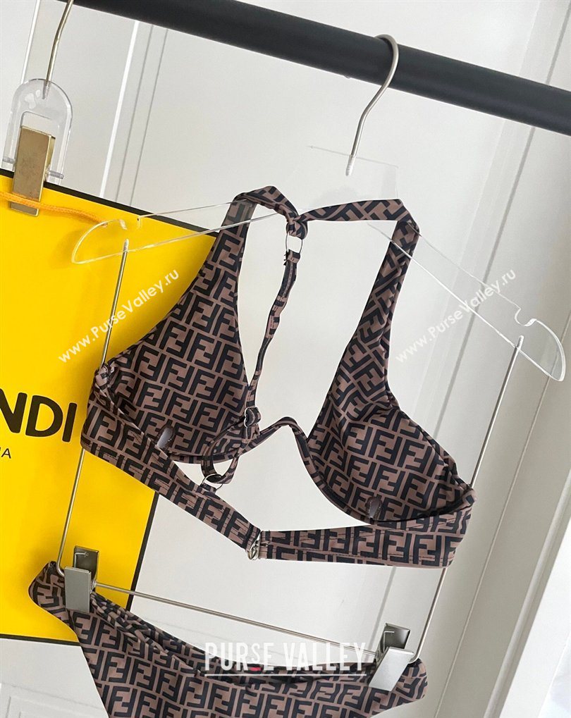 Fendi Two-Pieces Swimwear with FF Brown 2026 FE031906 (WM-260319060)