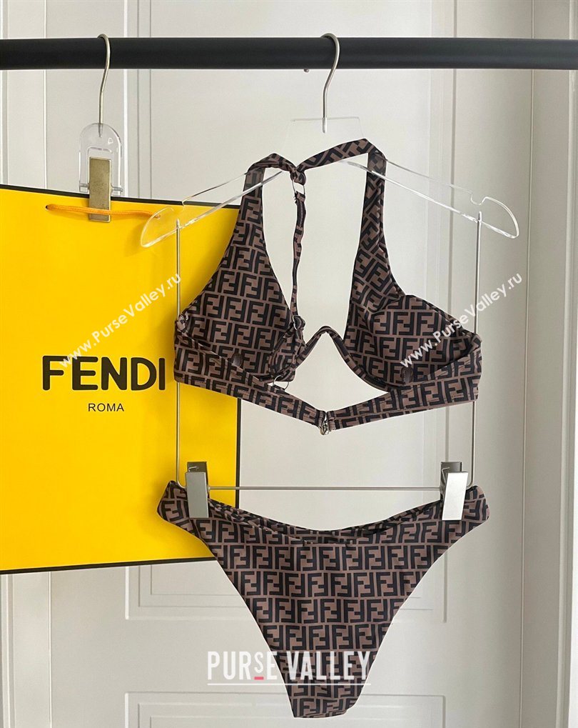 Fendi Two-Pieces Swimwear with FF Brown 2026 FE031906 (WM-260319060)