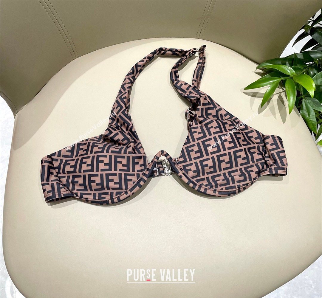 Fendi Two-Pieces Swimwear with FF Brown 2026 FE031906 (WM-260319060)