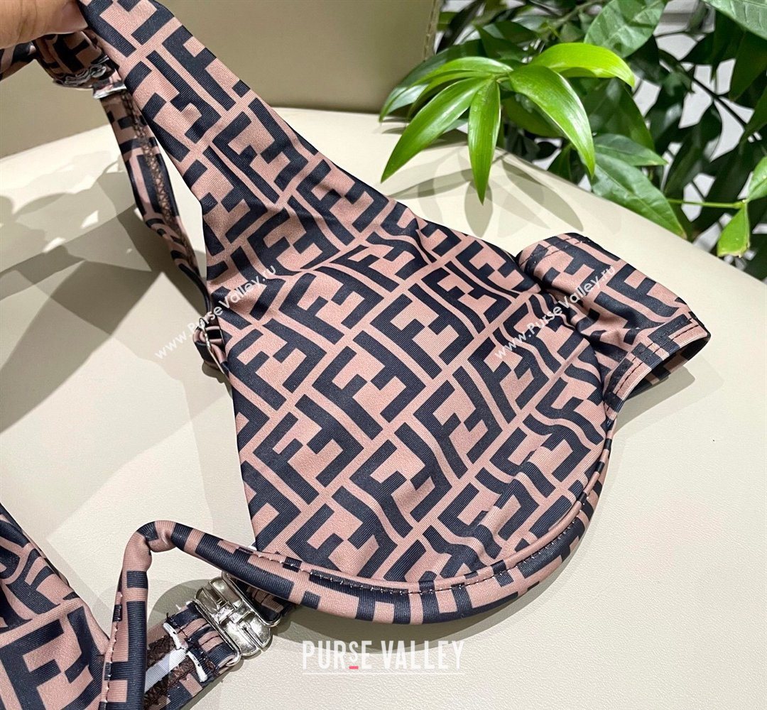 Fendi Two-Pieces Swimwear with FF Brown 2026 FE031906 (WM-260319060)