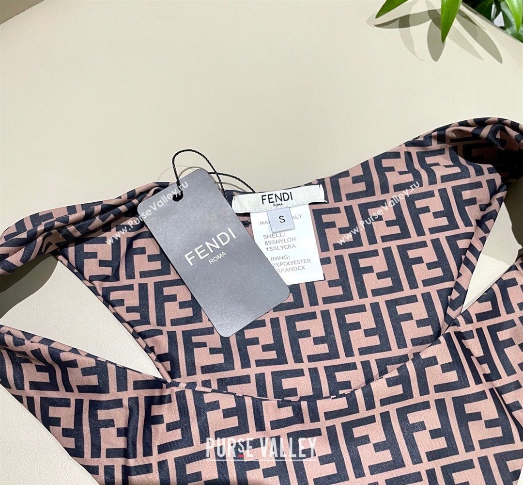 Fendi Two-Pieces Swimwear with FF Brown 2026 FE031906 (WM-260319060)