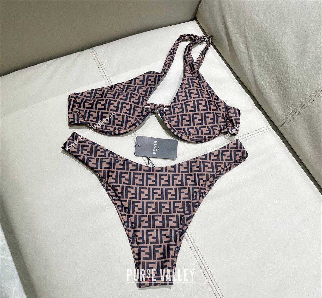 Fendi Two-Pieces Swimwear with FF Brown 2026 FE031906 (WM-260319060)