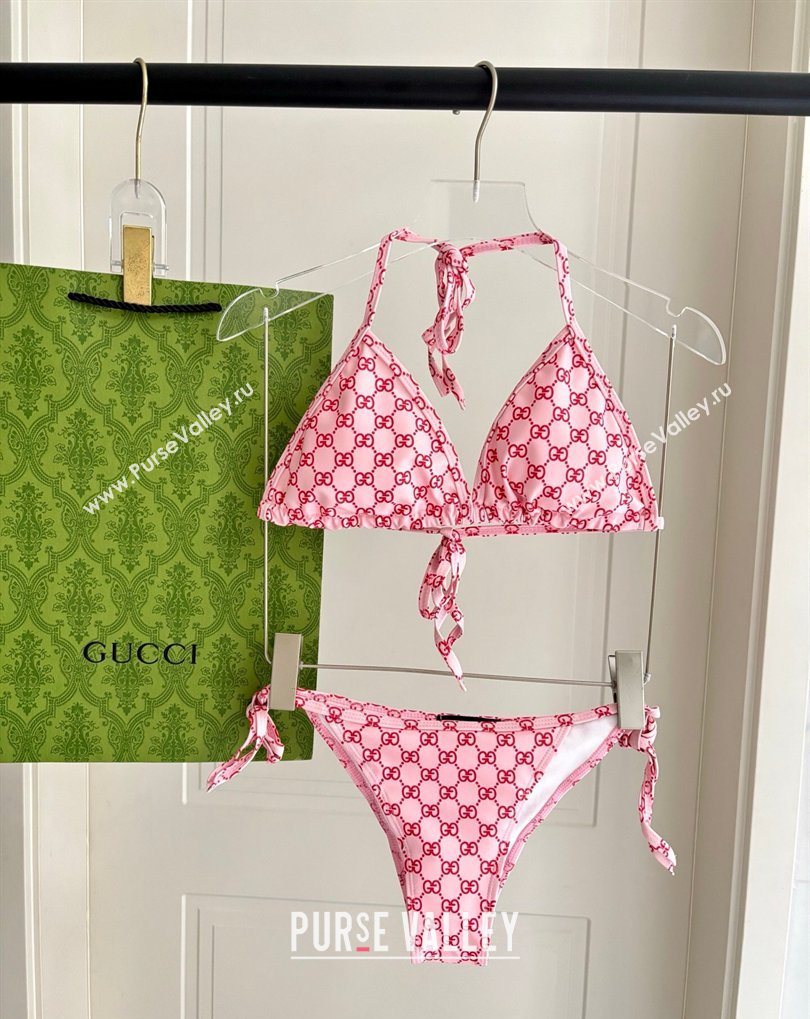 Gucci Two-Pieces GG Swimwear Pink/Red 2026 0319 (SHI-260319068)