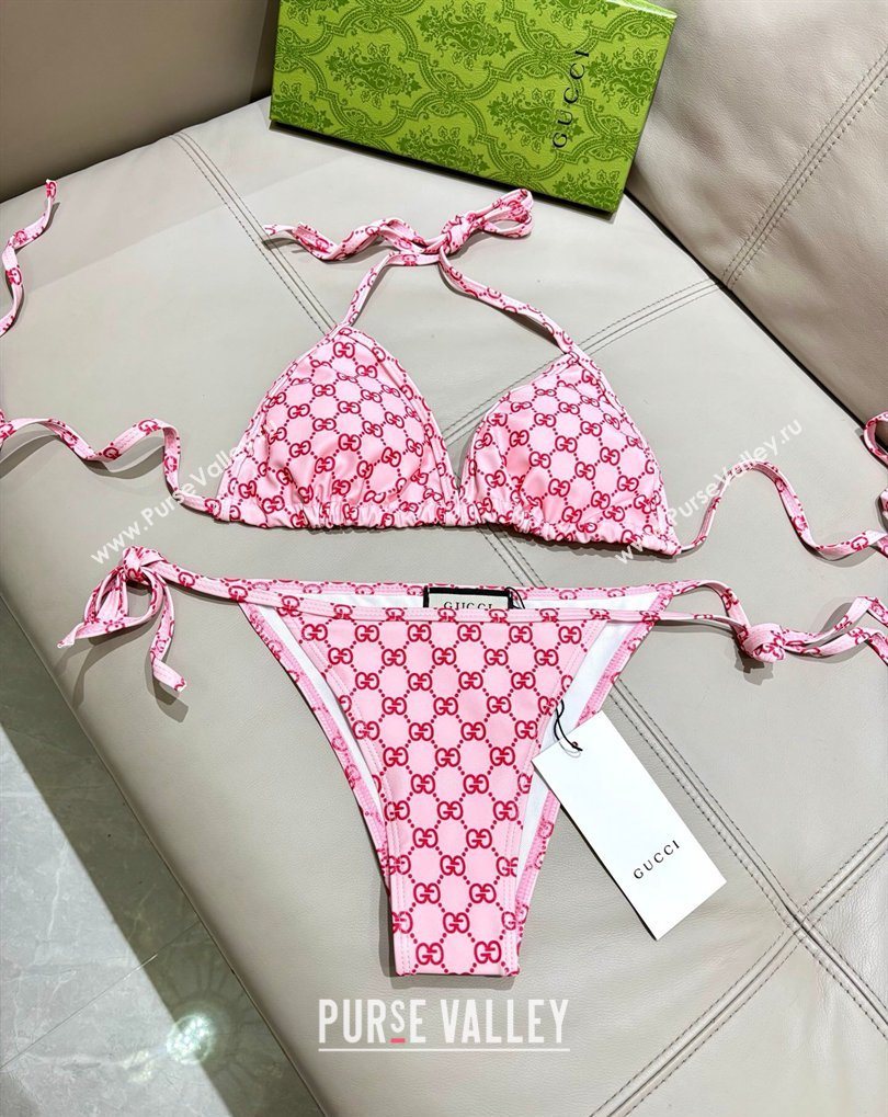 Gucci Two-Pieces GG Swimwear Pink/Red 2026 0319 (SHI-260319068)