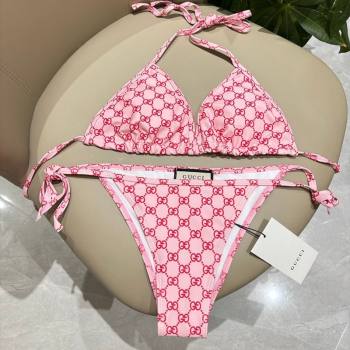 Gucci Two-Pieces GG Swimwear Pink/Red 2026 0319 (SHI-260319068)