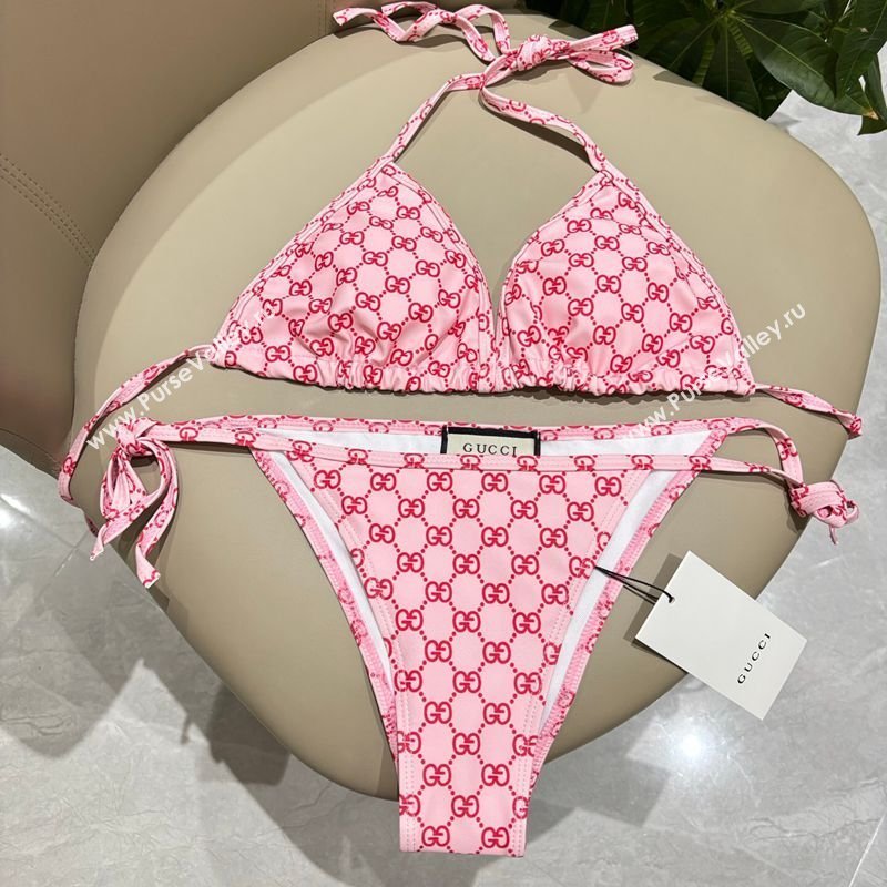 Gucci Two-Pieces GG Swimwear Pink/Red 2026 0319 (SHI-260319068)