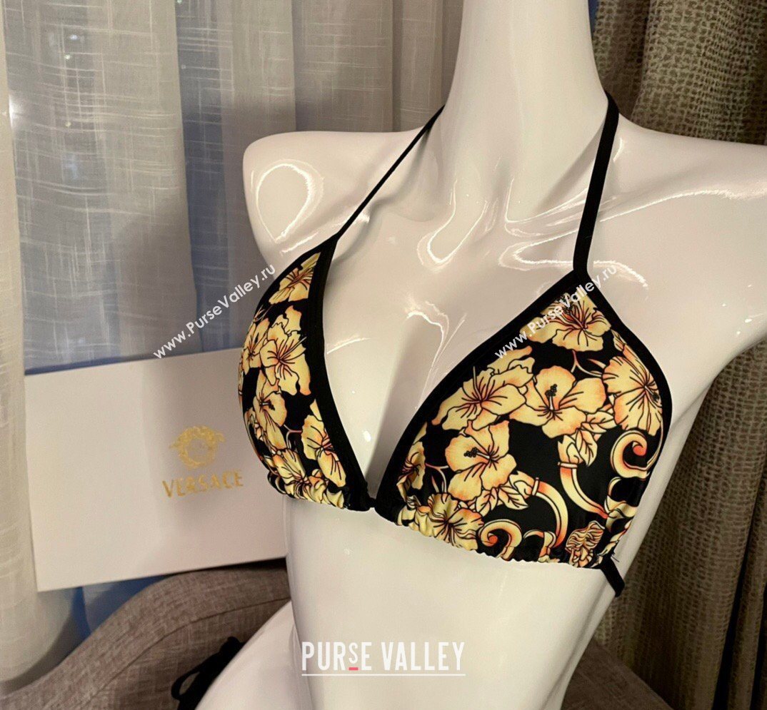 Versace Two-Pieces Swimwear Black/Gold Yellow 2026 0319 (SHI-260319092)