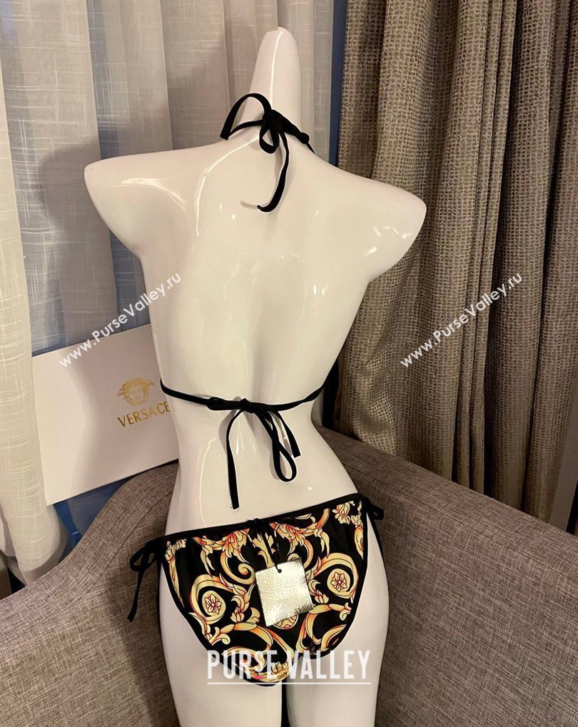 Versace Two-Pieces Swimwear Black/Gold Yellow 2026 0319 (SHI-260319092)