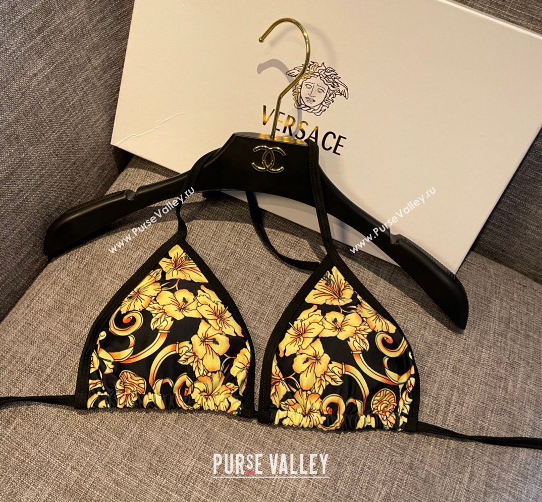 Versace Two-Pieces Swimwear Black/Gold Yellow 2026 0319 (SHI-260319092)