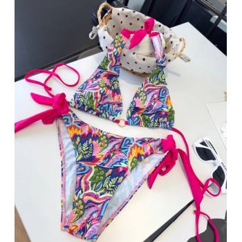 Versace Two-Pieces Swimwear with Print Shiny Pink 2026 0319 (SHI-260319093)