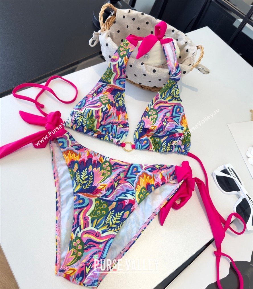 Versace Two-Pieces Swimwear with Print Shiny Pink 2026 0319 (SHI-260319093)